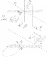 ETRIER DE FREIN AR pour KTM 250 EXC de 2013