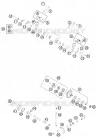 VALVE D'ECHAPPEMENT pour KTM 250 EXC de 2013
