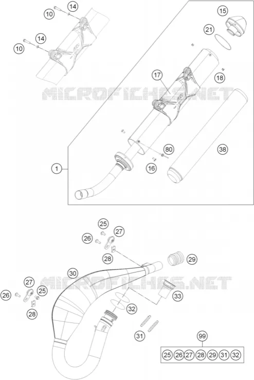 ECHAPPEMENT KTM MOTO 250 2013 EXC  250 EXC