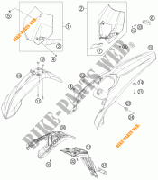 PLASTIQUES pour KTM 250 EXC de 2012