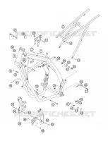 CADRE pour KTM 250 EXC de 2006
