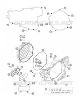 CARTER EMBRAYAGE pour KTM 250 EXC de 2006