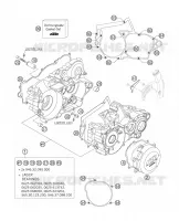 CARTER MOTEUR pour KTM 250 EXC de 2006