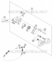 ETRIER DE FREIN AR pour KTM 250 EXC de 2006