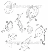FILTRE A AIR pour KTM 250 EXC de 2006