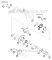 KICK pour KTM 250 EXC de 2006