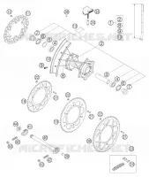 ROUE ARRIERE pour KTM 250 EXC de 2006