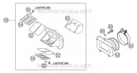 BOITE A CLAPETS pour KTM 250 EXC de 2003