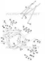 CADRE pour KTM 250 EXC de 2003