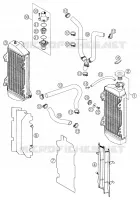CIRCUIT DE REFROIDISSEMENT pour KTM 250 EXC de 2003