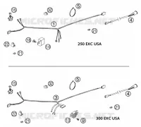 FAISCEAU ELECTRIQUE pour KTM 250 EXC de 2003