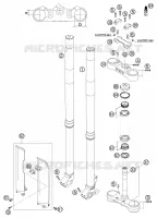 FOURCHE / T DE FOURCHE pour KTM 250 EXC de 2003
