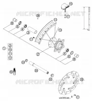ROUE AVANT pour KTM 250 EXC de 2003