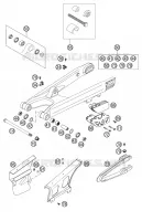 BRAS OSCILLANT  pour KTM 250 EXC de 2002