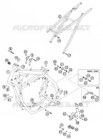 CADRE pour KTM 250 EXC de 2002