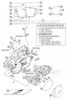 CARTER MOTEUR pour KTM 250 EXC de 2002
