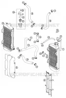 CIRCUIT DE REFROIDISSEMENT pour KTM 250 EXC de 2002