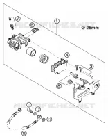 ETRIER DE FREIN AR pour KTM 250 EXC de 2002
