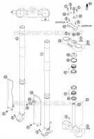 FOURCHE / T DE FOURCHE pour KTM 250 EXC de 2002