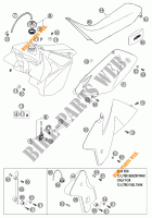 RESERVOIR / SELLE pour KTM 250 EXC de 2002