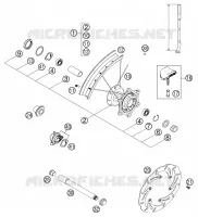 ROUE AVANT pour KTM 250 EXC de 2002