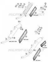 SILENCIEUX D'ECHAPPEMENT pour KTM 250 EXC de 2002