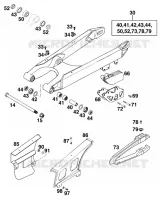 BRAS OSCILLANT  pour KTM 250 EXC de 1998