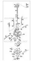 CARBURATEUR pour KTM 250 EXC de 1998