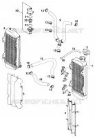 CIRCUIT DE REFROIDISSEMENT pour KTM 250 EXC de 1998