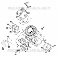 CYLINDRE pour KTM 250 EXC de 1998