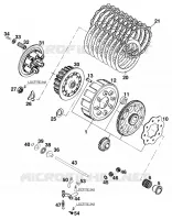 EMBRAYAGE pour KTM 250 EXC de 1998