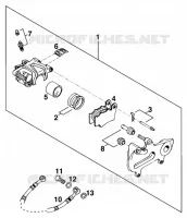 ETRIER DE FREIN AR pour KTM 250 EXC de 1998