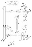 FOURCHE / T DE FOURCHE pour KTM 250 EXC de 1998