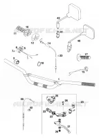 GUIDON / COMMANDES pour KTM 250 EXC de 1998