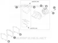 BOITE A CLAPETS pour KTM 200 EXC de 2013