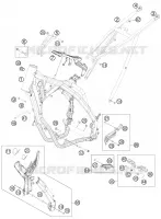 CADRE pour KTM 200 EXC de 2013