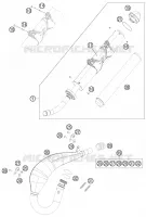 ECHAPPEMENT pour KTM 200 EXC de 2013