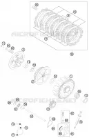EMBRAYAGE pour KTM 200 EXC de 2013