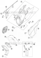 FILTRE A AIR pour KTM 200 EXC de 2013