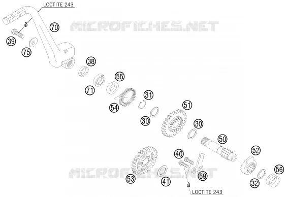 KICK KTM MOTO 200 2013 EXC  200 EXC