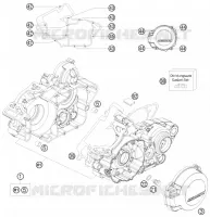 CARTER MOTEUR pour KTM 200 EXC de 2011