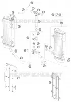CIRCUIT DE REFROIDISSEMENT pour KTM 200 EXC de 2011