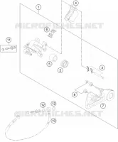 ETRIER DE FREIN AR pour KTM 200 EXC de 2011