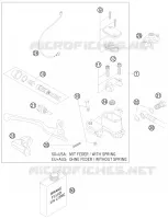 MAITRE CYLINDRE DE FREIN AVANT pour KTM 200 EXC de 2011