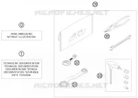 TROUSSE A OUTILS / MANUELS / OPTIONS pour KTM 200 EXC de 2011