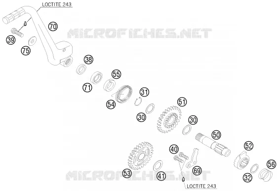 KICK KTM MOTO 200 2011 EXC  200 EXC