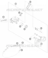 ETRIER DE FREIN AR pour KTM 200 EXC de 2010