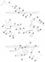 MECANISME DE SELECTION DE VITESSES pour KTM 200 EXC de 2010
