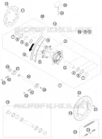 ROUE ARRIERE pour KTM 200 EXC de 2010