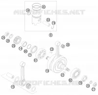 VILEBREQUIN / PISTON pour KTM 200 EXC de 2010